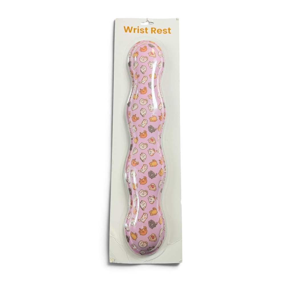 iJoy Pink Cat Print Memory Foam Keyboard Wrist Rest 15 Inch IJ10682-TT